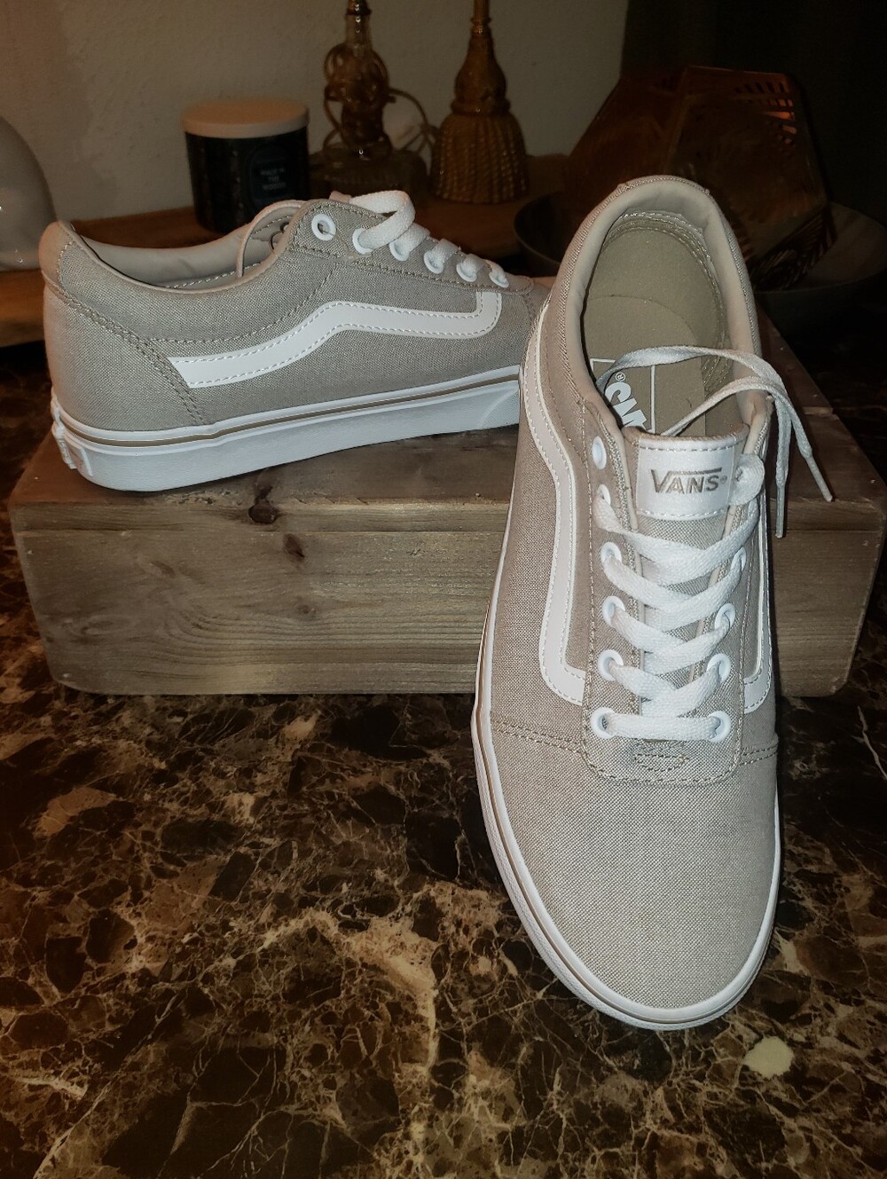New Without Tags Van's Ward Lo Top Canvas Sneakers
